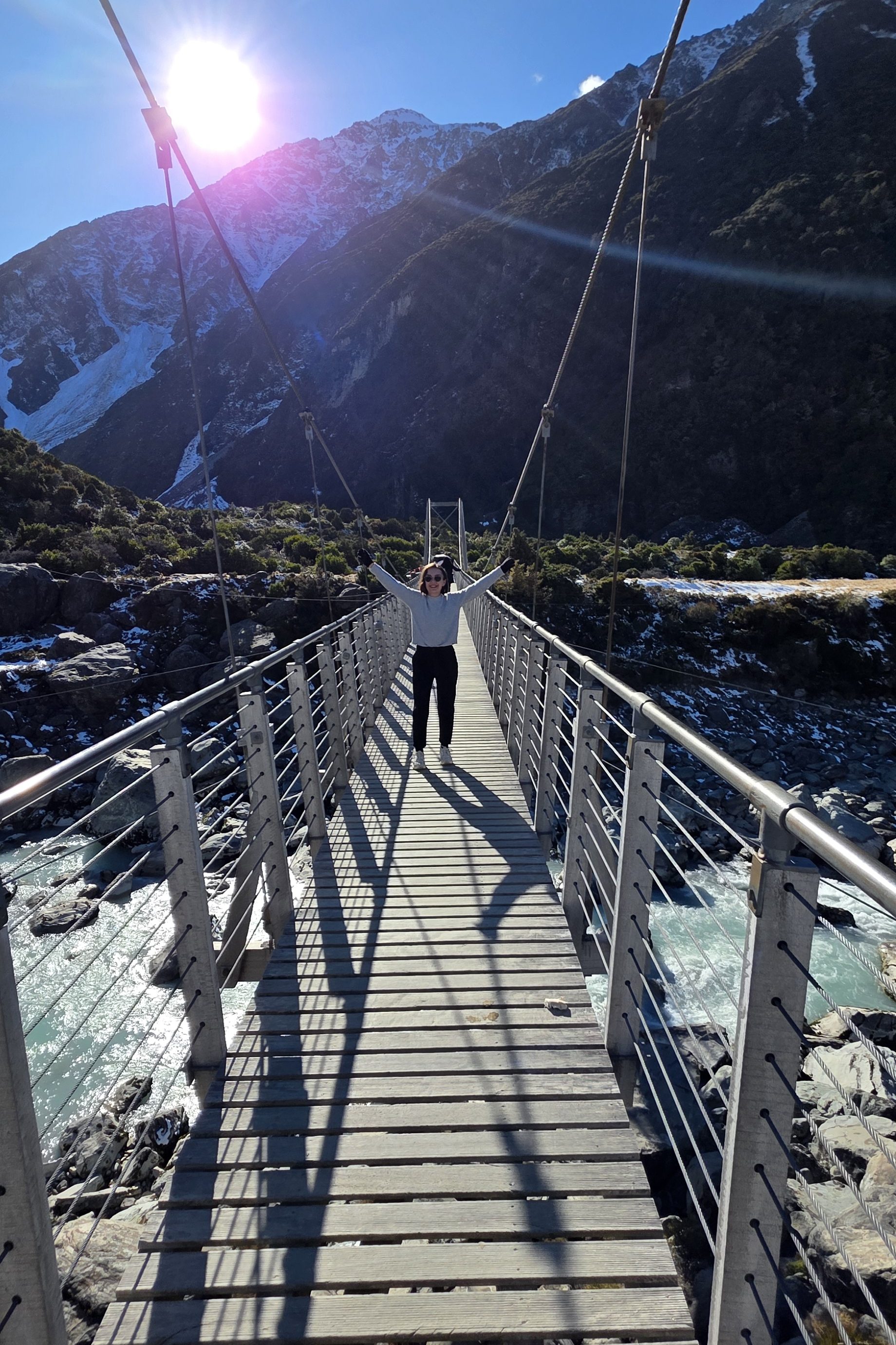 Hooker valley track pont suspendu